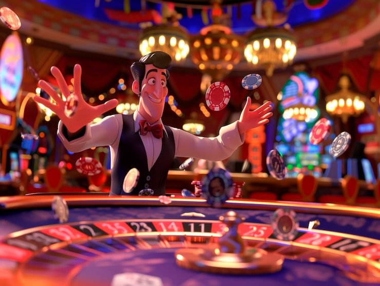 Antarmuka permainan Dragon Fishing di super vegas menampilkan mesin penangkap ikan dan target bergerak